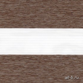 Рулонные шторы Зебра:ЛОФТ ВО коричневый