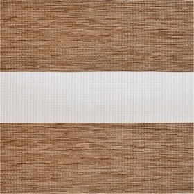 Рулонные шторы Зебра:САХАРА светло-коричневый 