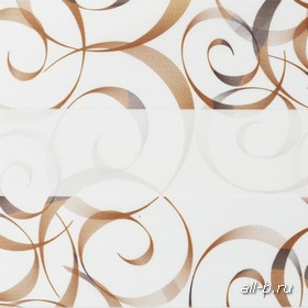 Рулонные шторы Зебра:АВАНГАРД  коричневый